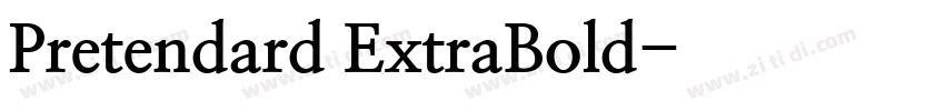 Pretendard ExtraBold字体转换